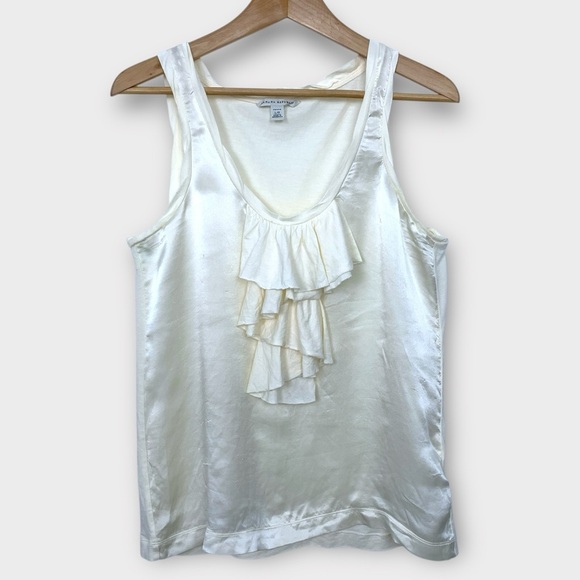 Banana Republic Silk Ruffle Tank Top - Picture 1 of 6